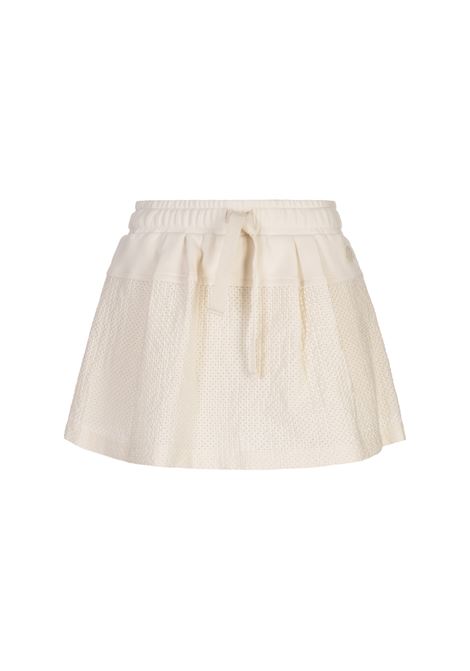 Pantagonna Ricamata Bianca MONCLER | Gonne | 093-8H00018 89AXF034
