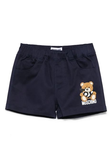 Costume Da Bagno Blu Con Stampa Moschino Teddy Bear MOSCHINO KIDS | Pantaloni | MUQ018LPA0140016