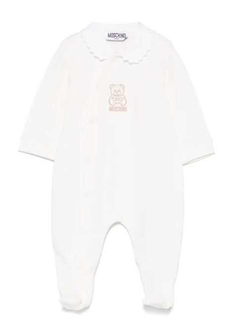 White Teddy Bear Pajamas MOSCHINO KIDS | Underwear | MUY07LLCA1910063