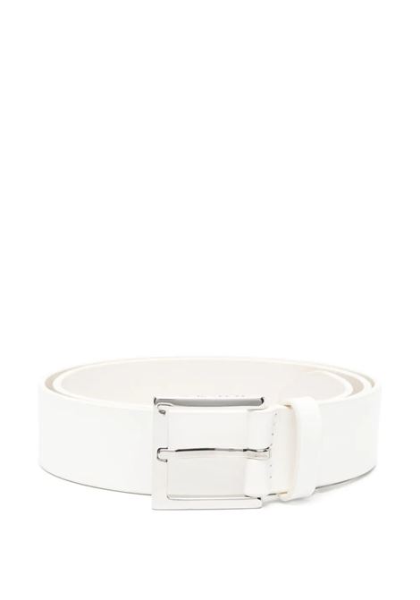 Cintura Classica Bull in Cuoio Bianca 3,5 cm ORCIANI | U08339-BULBIA
