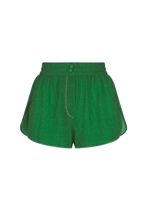 Emerald Green Lumiere Shorts OSEREE | Trousers | LRF235-LUREXEMERALD GREEN