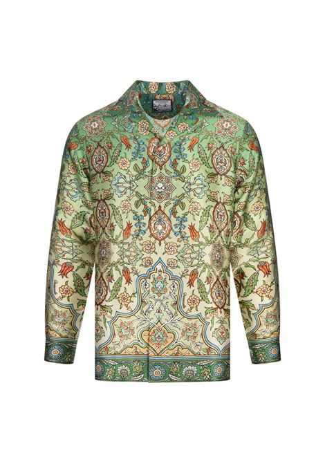 Camicia Pergamen Stimarol Verde PANTAMOLLE | SS25-CAMPERG-STIMVERDE