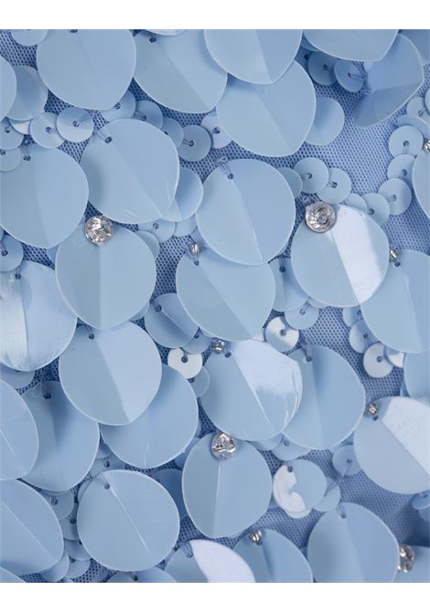 Minigonna Full Pailettes Azzurra PAROSH | GENIAL-D630601078