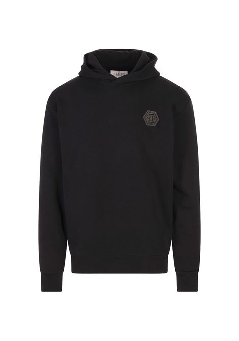Felpa Iconic Plein Nera Con Cappuccio PHILIPP PLEIN | Felpe | PAECMJB3612PTE003N0202