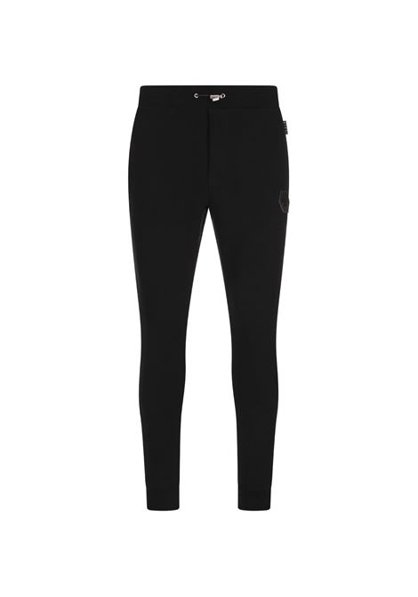 Jogging Pants Iconic Plein Neri PHILIPP PLEIN | Pantaloni | PAECMJT2516PTE003N0202