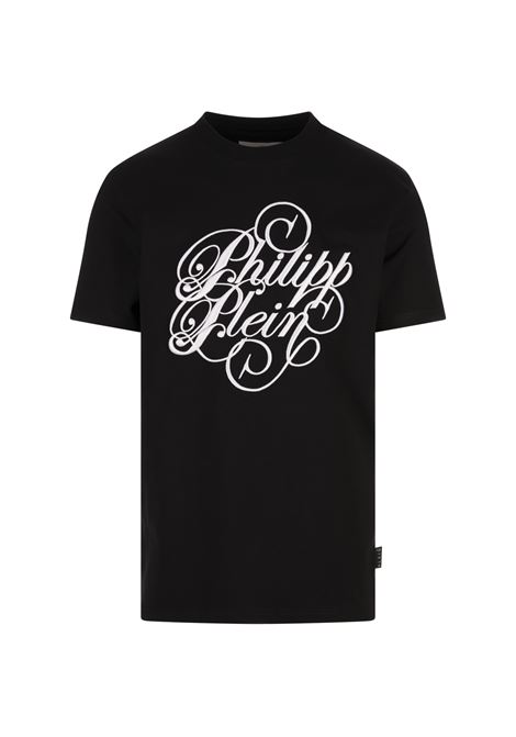 T-Shirt Round Neck SS Plein Coursive Nera PHILIPP PLEIN | T-Shirts | PAECMTK8223PJY002N02