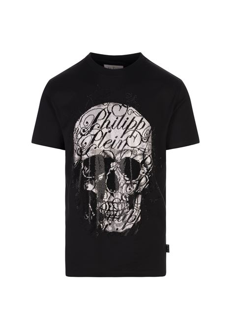 T-shirt Round Neck SS Coursive Nera PHILIPP PLEIN | T-Shirts | PAECMTK8253PJY002N02