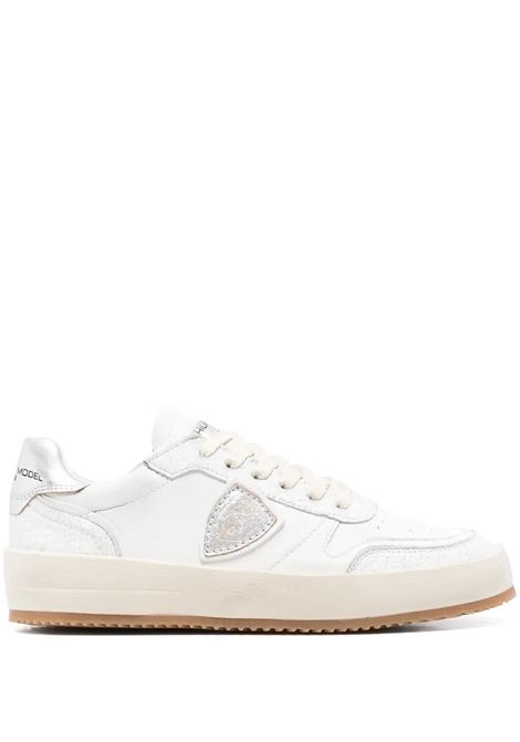 Sneakers Nice Bianche Con Craquelé PHILIPPE MODEL | Sneakers | VNLDVM01