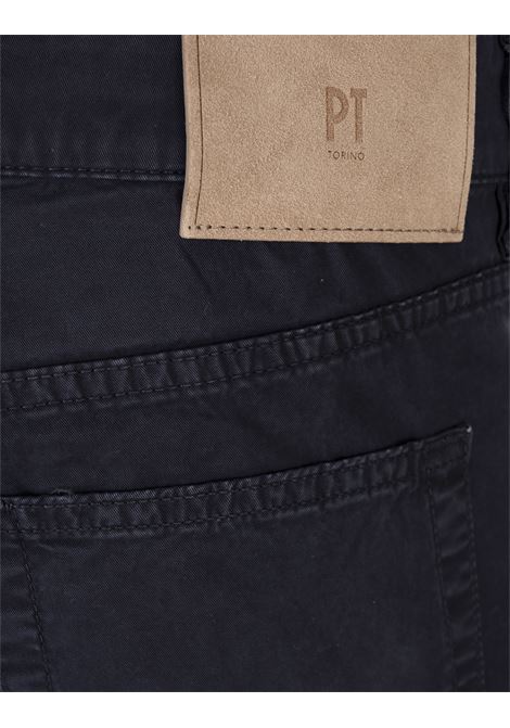 Pantaloni Swing Super Skinny Neri In Gabardina Stretch PT05 | DP05Z0-TU78T0Y370