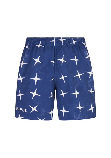 Stars All Around Swim Shorts In Blue PURPLE BRAND | Swimwear | P504-PBWS225MULTI