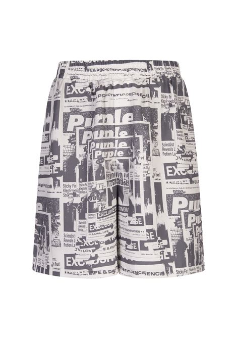 Tabloid Shorts PURPLE BRAND | Trousers | P537-LBWT225MULTI
