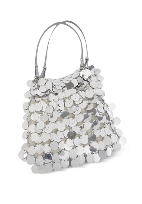 Borsa Grande Sparkle Discs In Argento RABANNE | 24PSS0433PLX128P040