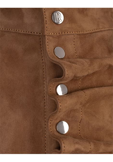 Gonna Midi In Suede Drappeggiato Caramello RABANNE | 25PFJU440LB0071P236