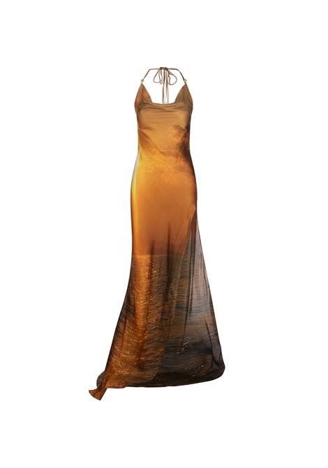 Sunset Print Long Dress ROBERTO CAVALLI | Dress And Jumpsuit | UWT125-CTN9709231