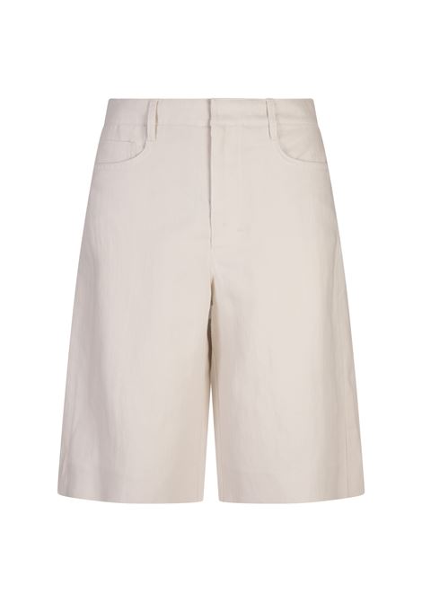 Ecru Eric Bermuda Shorts S MAX MARA | Trousers | 2519141013600002