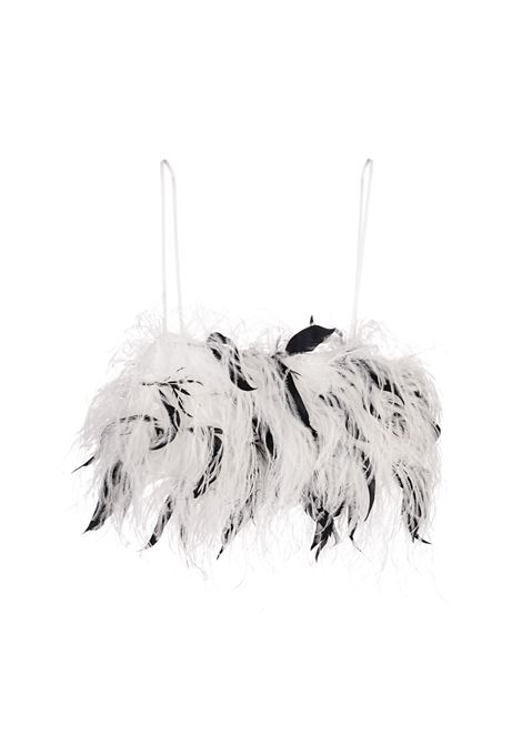 Top Con Piume Black & White STARLIT | SS25STAR02WHITEBLACK