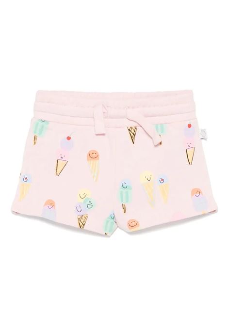 Pink Shorts With All-Over Ice Cream Print STELLA MCCARTNEY KIDS | Trousers | TW6149-Z2733545MC