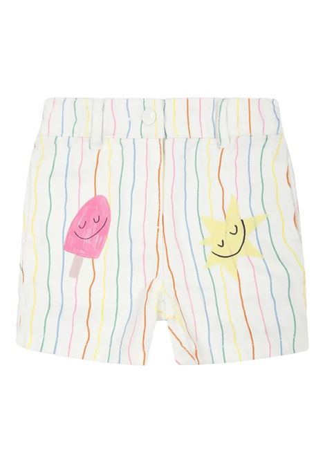 Shorts a Righe Multicolor Con Stampa Summer STELLA MCCARTNEY KIDS | Pantaloni | TW6169-Z2762101MC