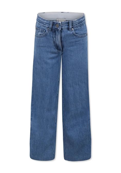 Jeans a Gamba Dritta In Denim Blu Con Logo Sui Lati STELLA MCCARTNEY KIDS | Pantaloni | TW6E40-Z0746614