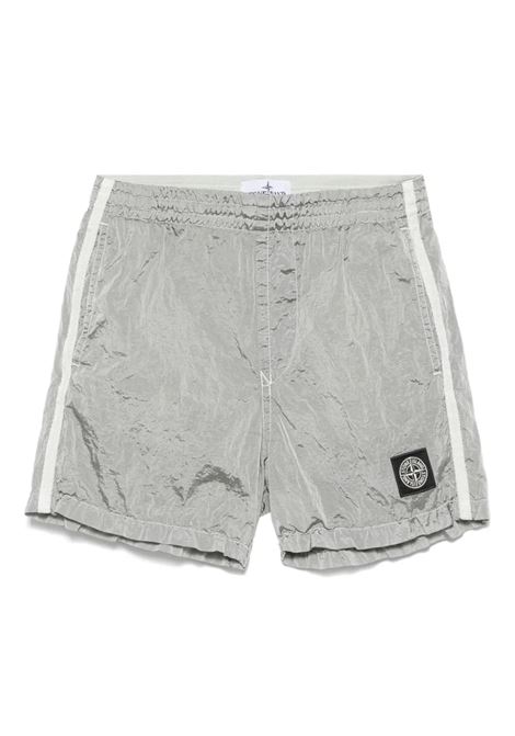 Swim Shorts Gesso Con Patch Logo STONE ISLAND JUNIOR | Costumi da bagno | K1S16B100001-S0043V006A