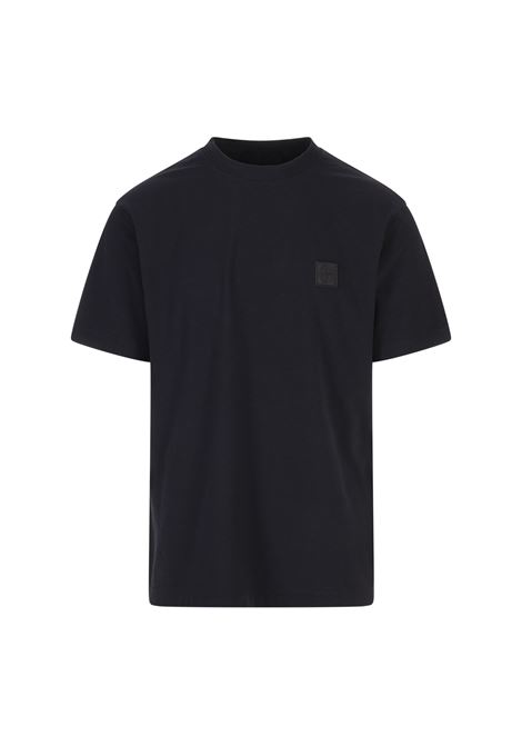 Ghost Piece Slim Fit Crepe Cotton Jersey T-Shirt In Blu STONE ISLAND | T-Shirts | K1S152100008-S0F11V0020