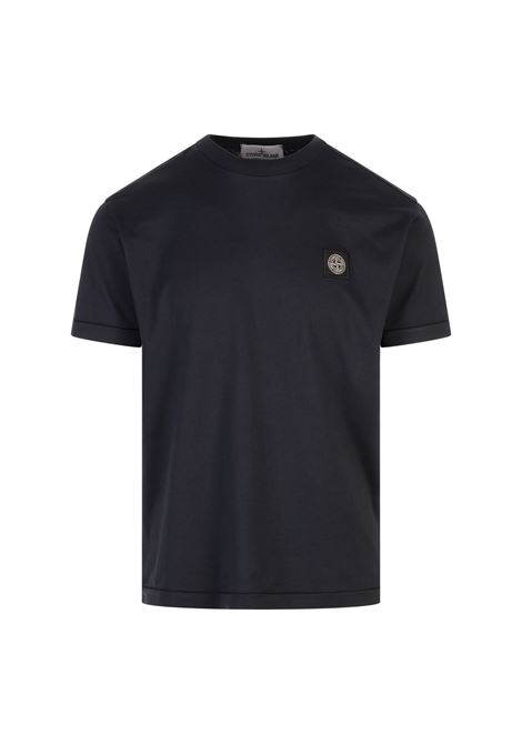 T-Shirt Slim Fit In Jersey Di Cotone Blu Navy STONE ISLAND | T-Shirts | K1S152100039-S0013V0020