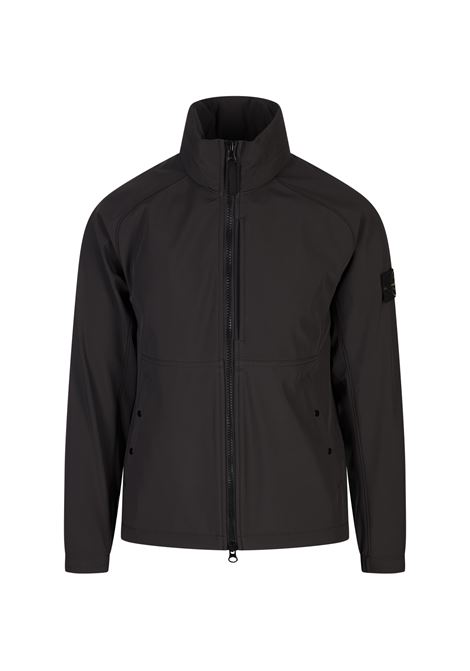 Anthracite Jacket in LIGHT SOFT SHELL-R with e.dye® Technology and Recycled Polyester STONE ISLAND | Outwear | K1S154100010-S0A22V0065