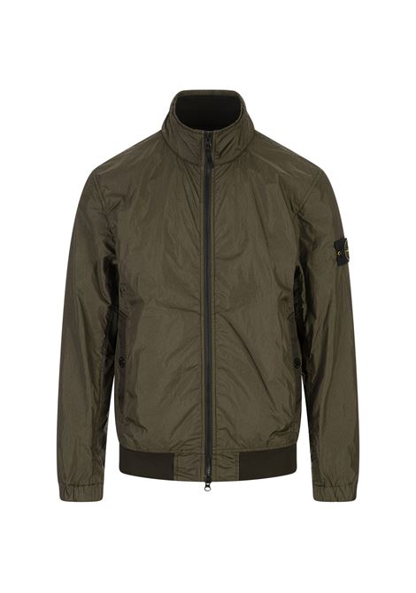 Giubbotto In Leggero Rep Di Nylon Verde Militare STONE ISLAND | Capispalla | K1S154100037-S0A23V0054