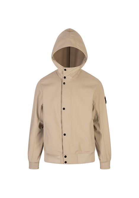 Desert Hooded Jacket in LIGHT SOFT SHELL-R_e.dye® TECHNOLOGY, Recycled Polyester STONE ISLAND | Outwear | K1S154100090-S0A22V009A