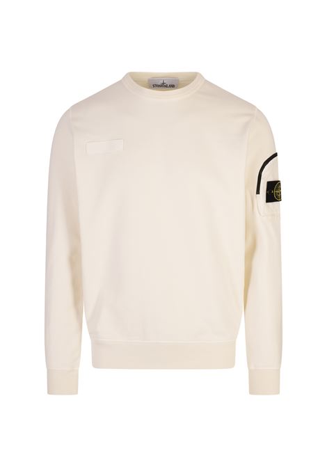 Felpa Avena Con Applicazione STONE ISLAND | Felpe | K1S156100003-S0123V0093