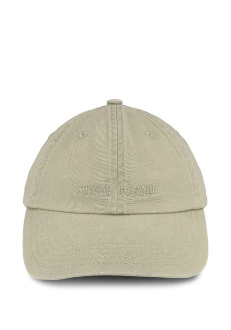 Cappello Da Baseball In Gabardine Spazzolato Deserto Con Logo STONE ISLAND | Cappelli | K1S159100002-S0106V009A