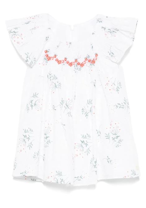 White Dress With Flower Print TARTINE ET CHOCOLAT | Dress And Jumpsuit | CA3001101