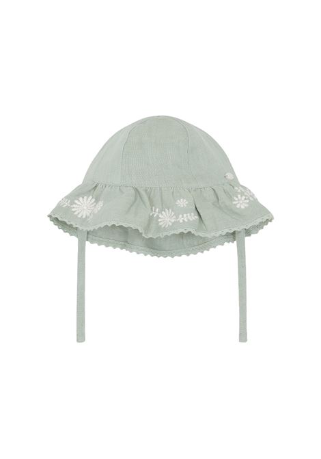 Cuffia Verde Salvia Con Ricamo a Fiori TARTINE ET CHOCOLAT | Cappelli | CA9004152