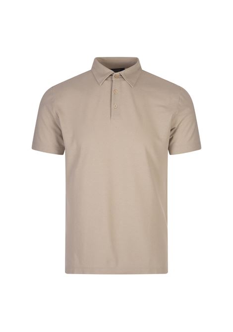 Polo In Jersey Beige ZANONE | 815109-ZG380Z1936